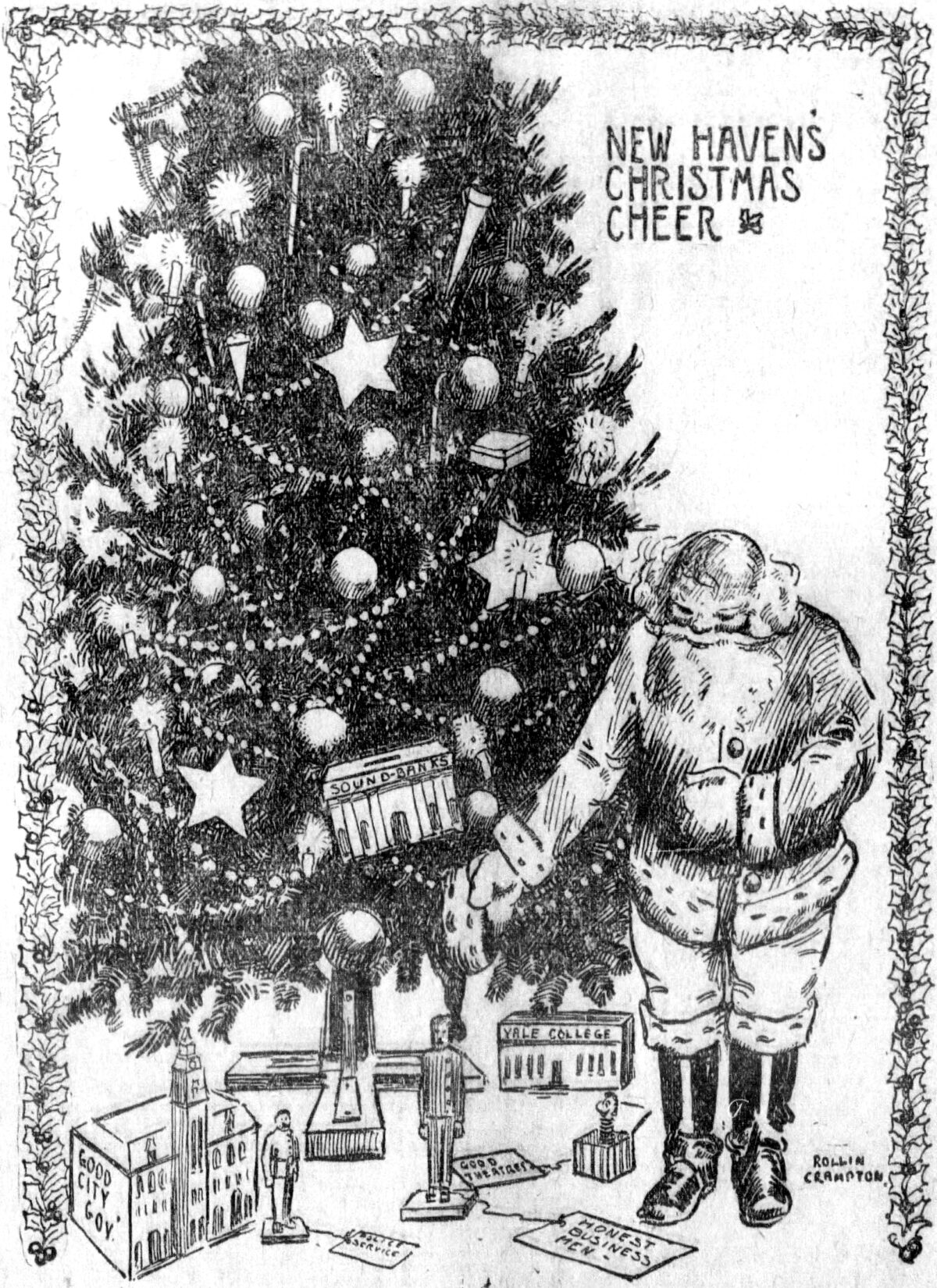 Christmas greeting from the December 25, 1907 Yale Daily News.